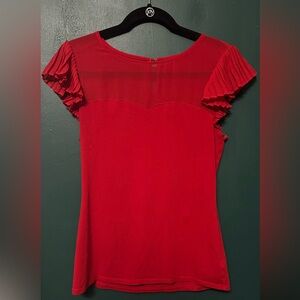 Elegant Red Women's Top